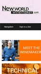 Mobile Screenshot of newworldwinemaker.com